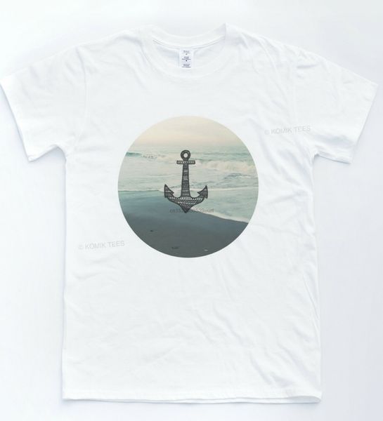 

якорь морской nautical море футболка hipster pirate инди ретро мужские tee