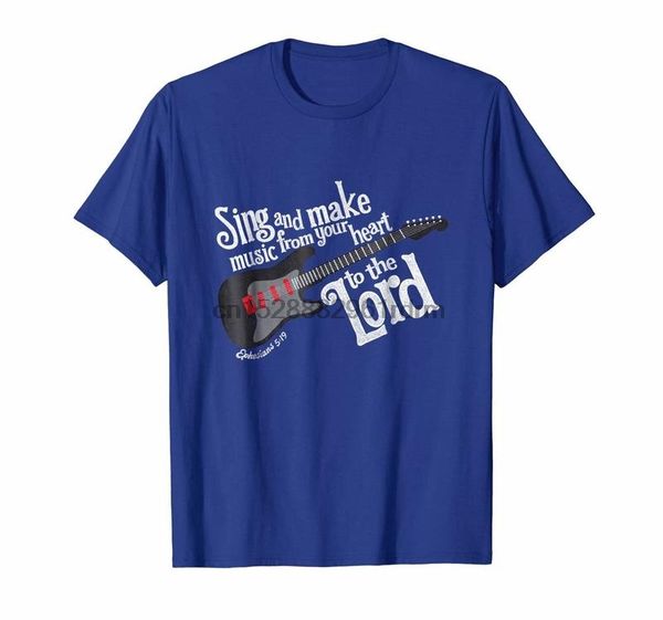 

одежда пойте господу гитары для christian worship пастора тенниска 3476