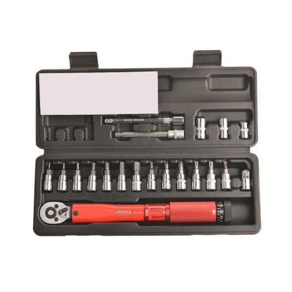 

1/4inch steel click adjustable torque wrench tools kit set bicycle bike repairing spanner hand tool set