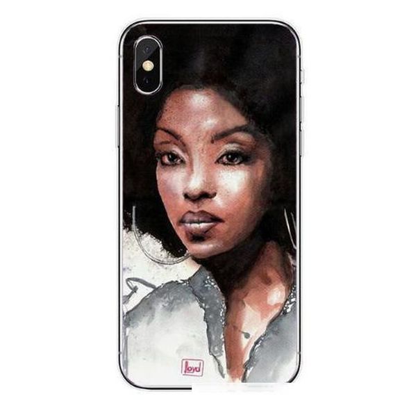 

queen afro melanin poppin cases for iphone 12 11 pro max fashion black girl soft clear cover for 6 6splus 7 7plus 8 8plus xs max xs