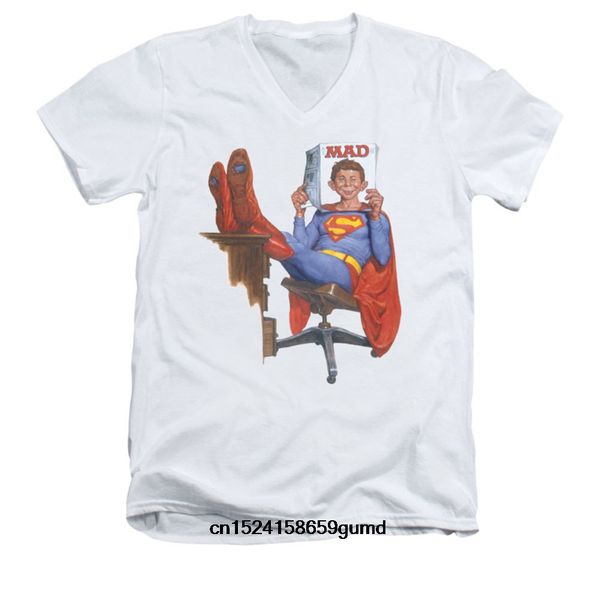 

смешные мужчины тенниски женщин новизны тенниску mad супер read slim fit t-shirt
