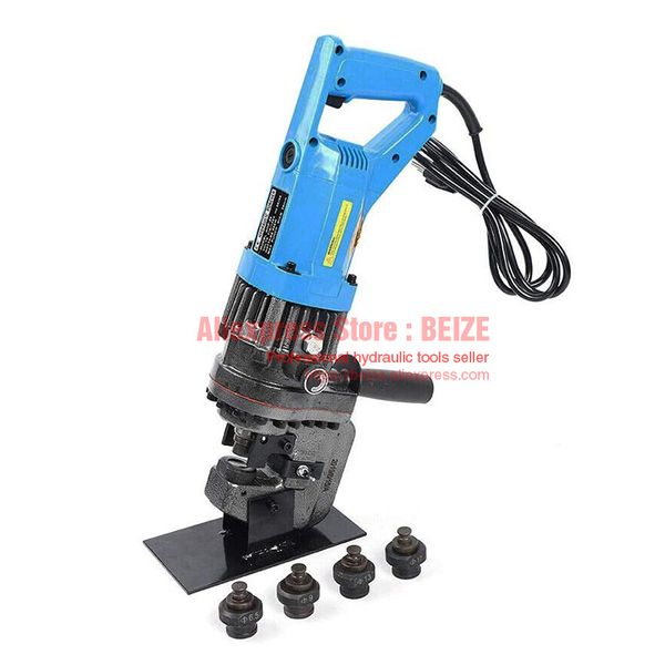 

900w electric hydraulic hole puncher steel plate hole punching tool 10t mhp-20 with dies set electro metric steel metal kit