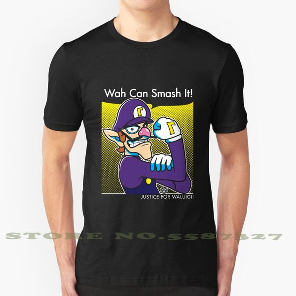 

wah can smash it fashion vintage tshirt t shirts waluigi nintendo mario peach bowser zelda the legend of zelda link smash