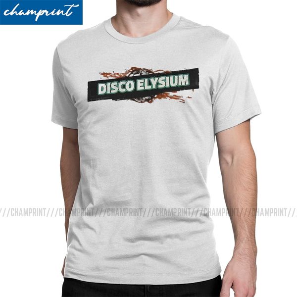 

disco elysium t shirt men чистого хлопка смешные футболки шею майка с коротким рукавом одежда новое прибытие