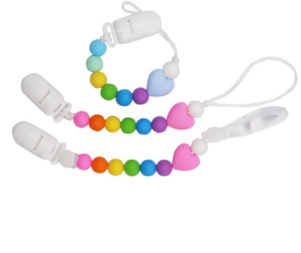 

diy silicone pacifier chain clip gum toy anti-drop molar chain