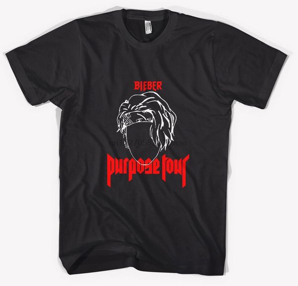 

purpose tour justin bieber - t shirt tee black all size