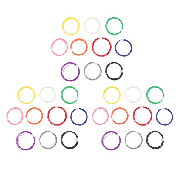 

30 pieces 5m 1kg abs 1.75mm 3d printer molding filament spool multi-coloured