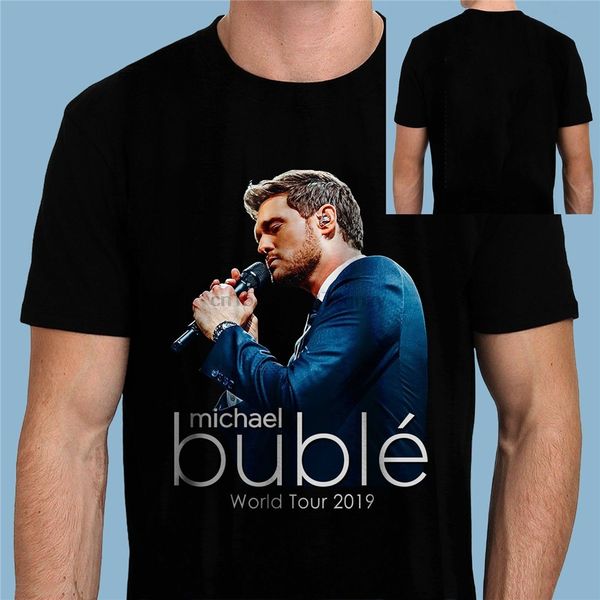 

new michael buble t-shirt show concert world tour dates 2020 black s-3xl custom printed tee shirt