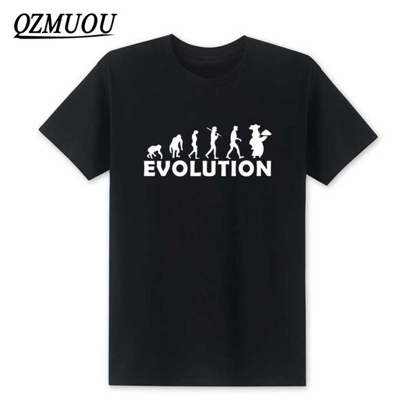 

new fashion funny evolution of a chef t shirt men cotton short sleeve t-shirt men cooking t shirts tees xs-xxl
