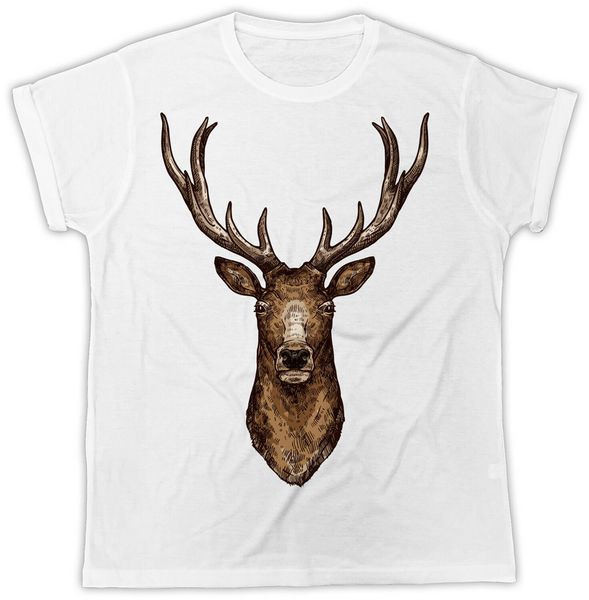 

охладить stag head poster мужской прохладный смешные tshirt для молодежи среднего возраста старость футболочку
