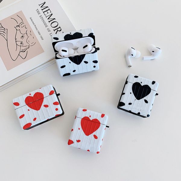 

fashion airpods pro case trendy bluetooth wireless earphone shell airpods1/2/3 generation couple protective cover anti-fall case