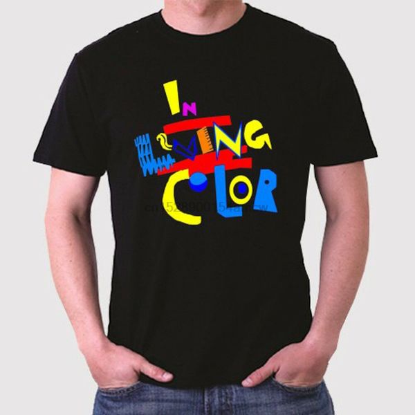

в living color 90s телесериал логотип men black t-shirt размер s до 3xl