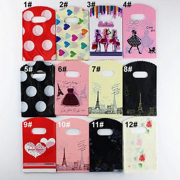 

15*20cm plastic gift bag pvc clothing pouches bag jewelry dress cosmetics packaging bags wholesale - 0063pack