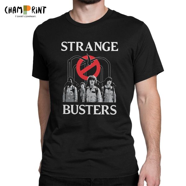 

strange busters men's t shirt ghost busters ghostbusters movie leisure tee shirt short sleeve o neck t-shirts cotton 5xl