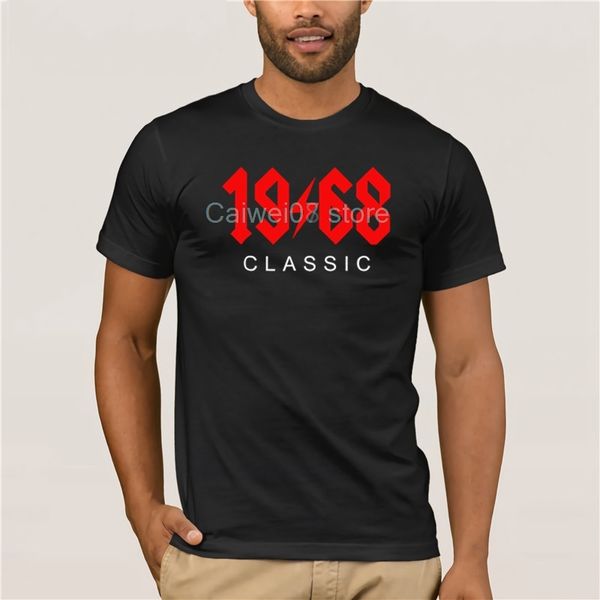 

men's casual fashion t-shirt round neck cool man's buy vintage 1968 classic rock 50th birthday gift summer mens t shirt