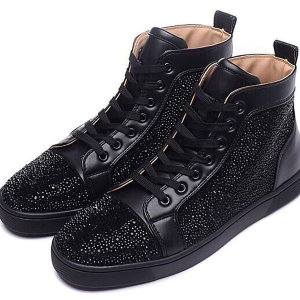 

Designer Fashion Loubotin Man Woman Couple Leather Rivet Casual Sneakers Flat Shoes