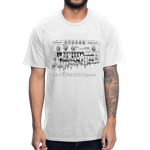 

synthesizer roland tb 303 t shirt synth analog korg techno electronic music tee young design big size homme t-shirt