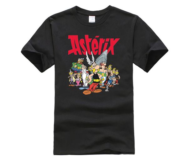 

men printing short sleeve tshirt trend men fashion brand t shirt asterix and obelix the gaul cartoon comic men's t-shirt