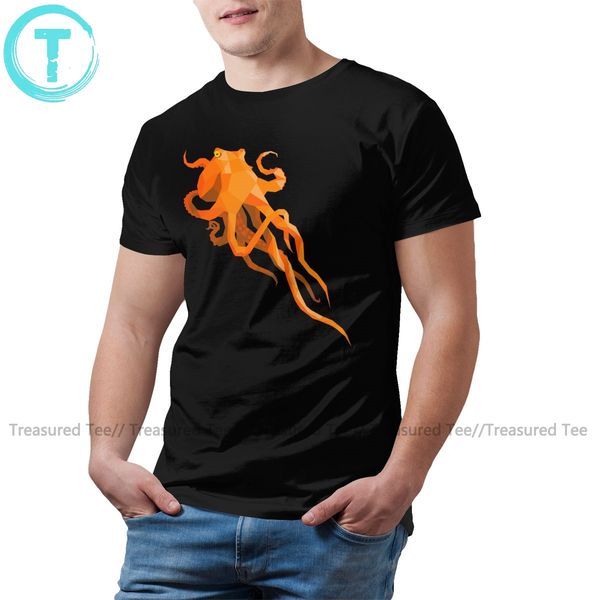 

aquatic футболка геометрическая octopus футболка с коротким рукавом мужской tee shirt печатные 5x cute классический tshirt