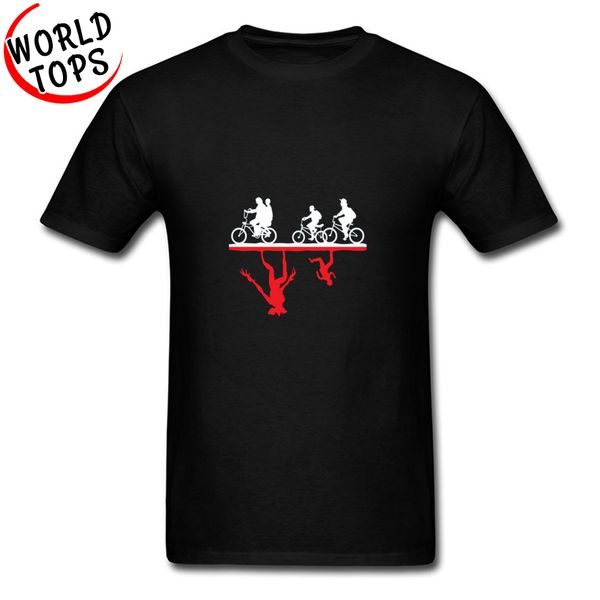 

fornight незнакомец вещи demogorgon футболки байкер 11 одиннадцать dustin монтаук парк цикла мужчины tshirt простые стиль странные вещи