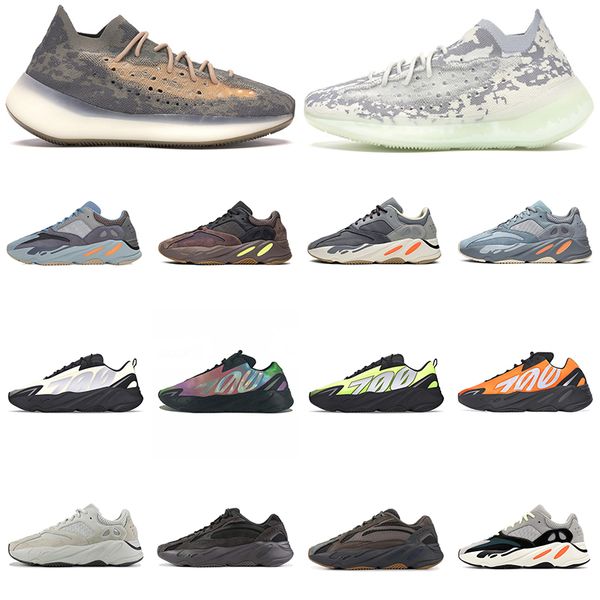 

700 wave runner 2020 inertia mauve solid grey men running shoes for women kanye west designer shoes sport sneakers 36-45, White;red