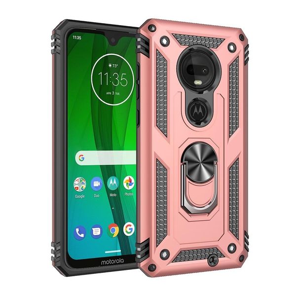 

kickstand ring holder shockproof armor phone cases cover case for moto g7 g6 z4 one zoom action pro power play plus e6 plus