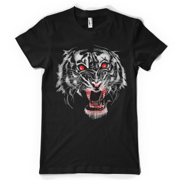 

2019 100% cotton fashion sweet tooth tiger bloody gothic emo novelty xmas novelty gift tshirt - tee shirt