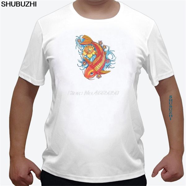 

fashion cute red glass carp printed t shirt summer men novelty cool short sleeve tee