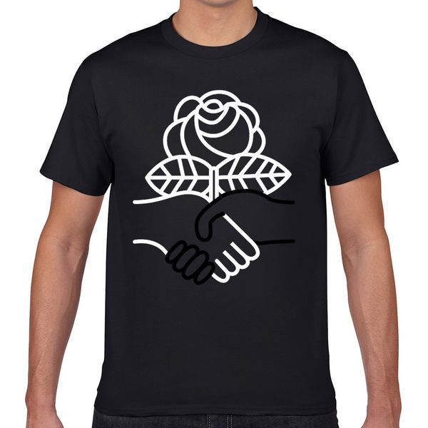 

t shirt men democratic socialists of america design black geek cotton male tshirt xxxl