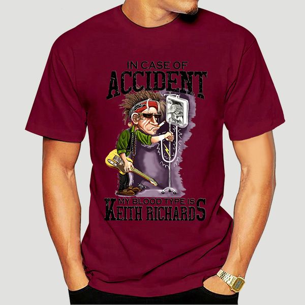 

in case of accident my blood type is keith richards t-shirt-4514d