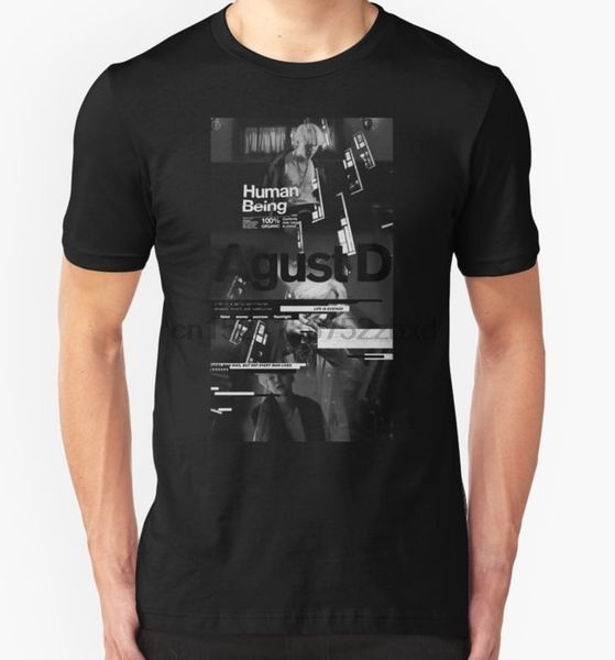 

printed men t shirt cotton tshirts o-neck short-sleeve agust d black women t-shirt