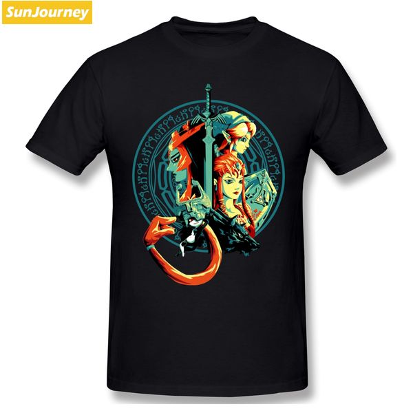 

a world of balance zelda tshirts big size cotton short sleeve tshirt men