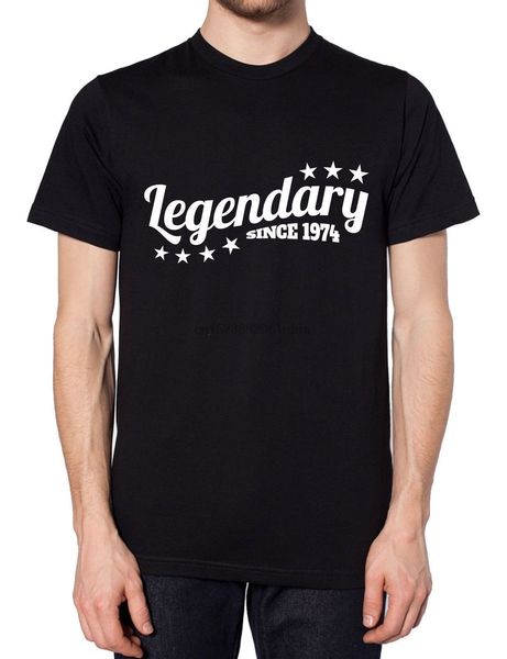 

legendary since 1974 tshirt funny birthday present gift tee men women 42 43 year summer o neck tee tee