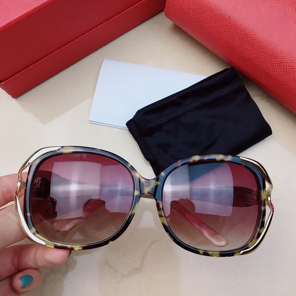 

men women's general sunglasses 502 square large frame elegant decoration high-quality glasses gradient lenses, White;black