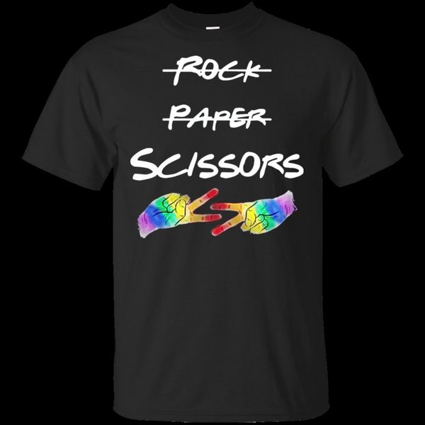 

rock paper scissors lesbian lgbt pride gift t-shirt black-navy men-women-funny tee shirt