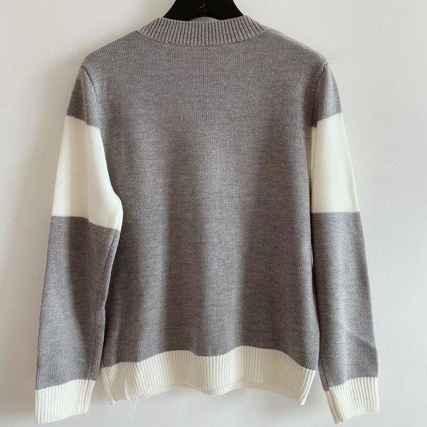 

milan runway sweater 2020 long sleeve o neck women's sweaters high end jacquard pullover women designer sweater 0904-7, White;black