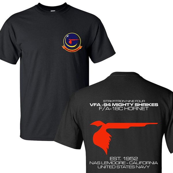 

2019 new summer fashion tee shirt vfa94 mighty shrikes squadron united states navy t-shirts s-3xl