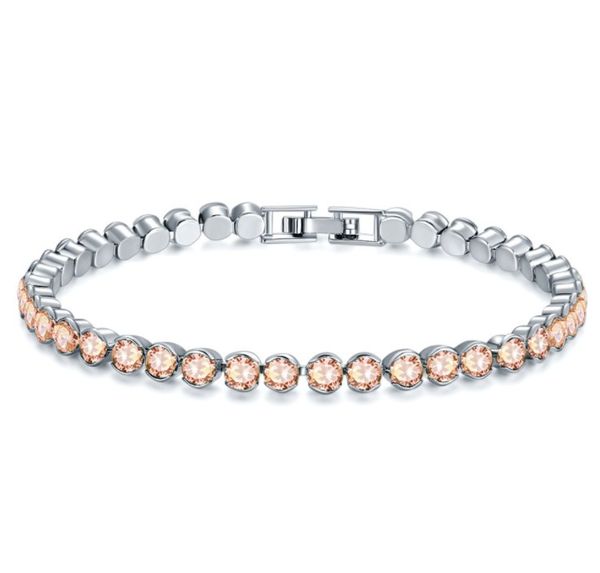 

2020 luxury fashion jewelry 8-color round bracelet female cross-border charm bracelet crystals from swarovskis for women, Black