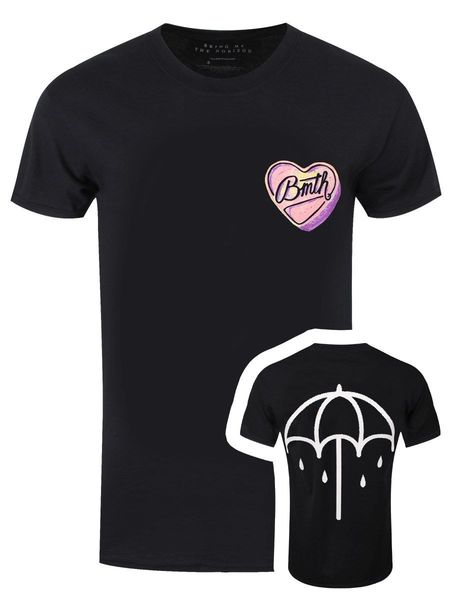 

bmth herren t-shirt bring me the horizon herz-bonbon schwarz good quality brand cotton shirt summer style cool t shirts