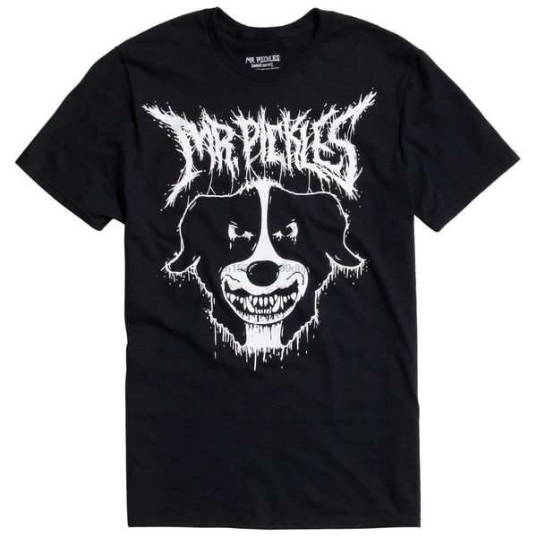 

authentic mr. pickles death metal animated series t-shirt s-3xl new brand cotton men clothing male slim fit t shirt