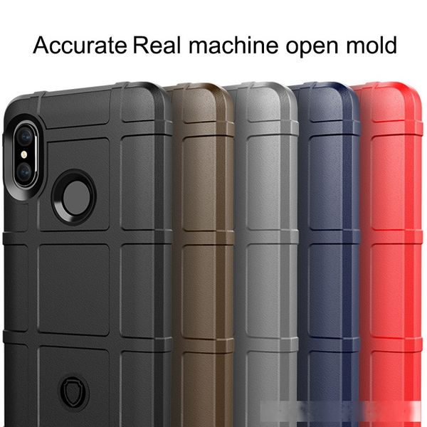 

armor heavy duty matte silicone phone case for xiaomi 9 redmi note 7 6 k20 pro play se pocophone f1 cover