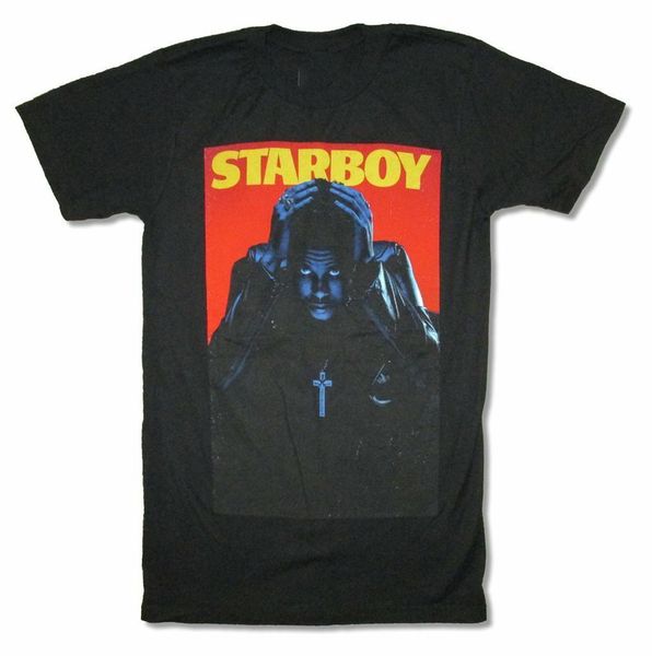 

weeknd starboy mens black t shirt new xo merch plus size tee shirt