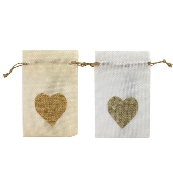 

50pcs linen drawstring bag storing beads jewelry makeup gift sweets