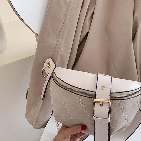 

fashion fanny pack banana waist bag new brand belt bag women waist pack pu leather chest bag belly