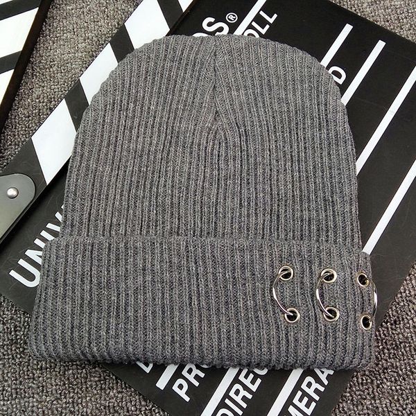 

new autumn winter knitted hats woman hats winter caps men skullies bonnet warm wool beanies, Blue;gray