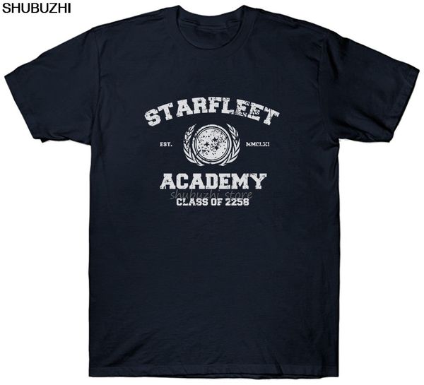 

академии звездного флота t shirt стар sci fi geek nerd birthday present подарок ​​ретро shubuzhi новое лето футболка мужчины sbz1019