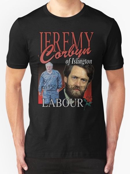 

jeremy corbyn labour vintage men t shirt black print t-shirts men tee casual t-shirts