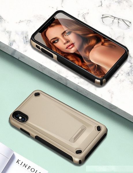 

for apple iphone x xs xr max 7 8 plus case 6 6s iphone7 plus samsung galaxy note 9 steel armor tpu pc cell phone protective covers