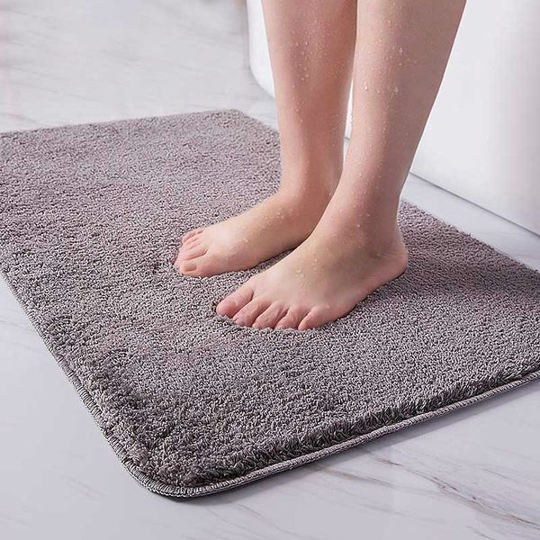 

bath mats indoor bathroom rug non-slip set absorbent dirt catcher rectangle floor feet soft microfiber home carpet anti-skid mat