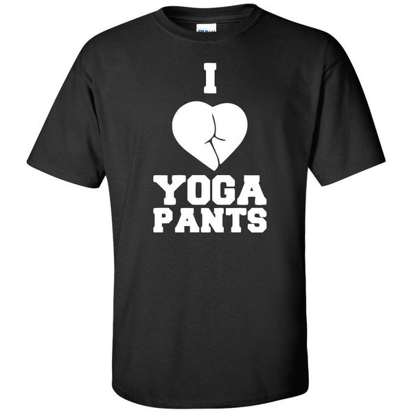 

i love heart yoga pants white logo t shirt love humor funny joke merch 2019 new cotton funny o neck cartoon t shirts